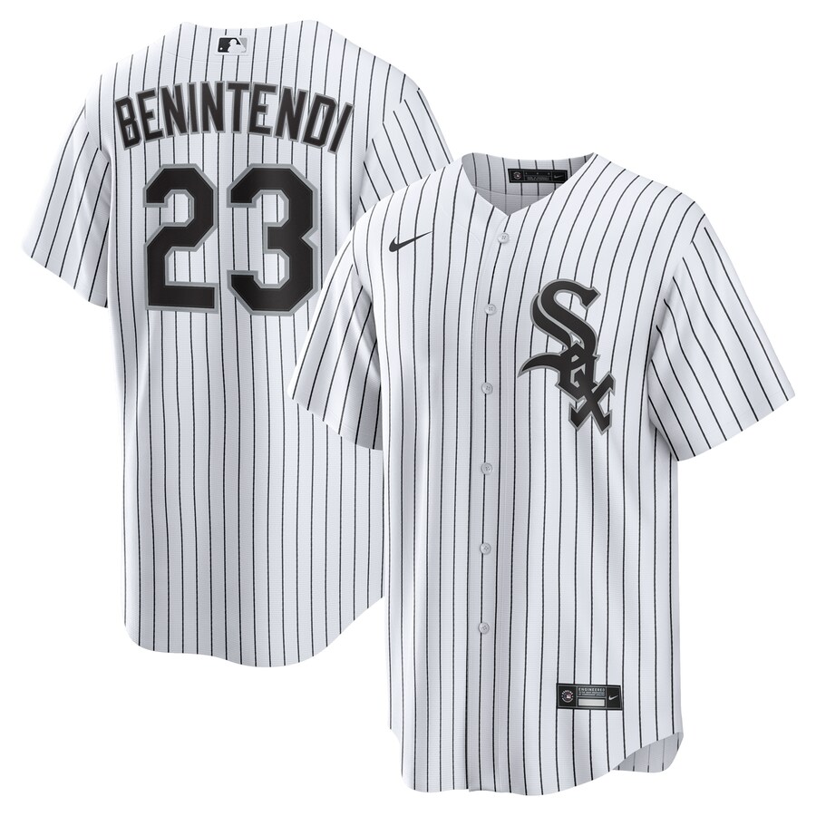 Men's Chicago White Sox Andrew Benintendi Nike White/Black Home Official Player Jersey - ujerseystore