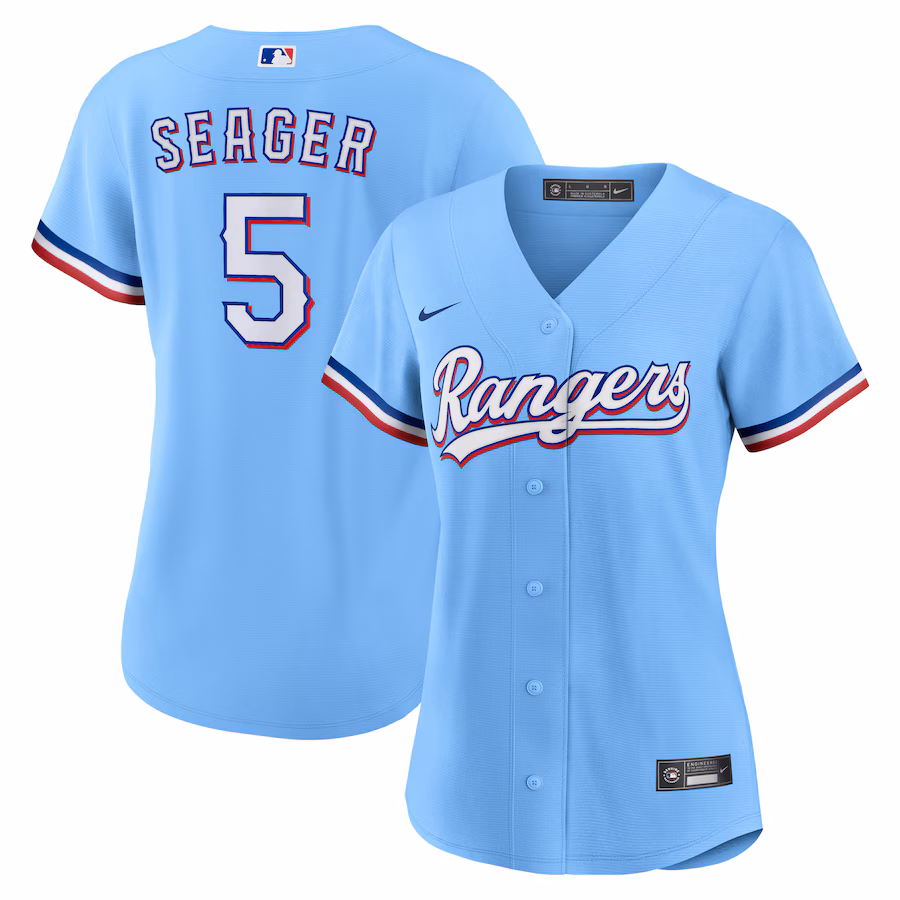 Women's Texas Rangers Corey Seager Nike Light Blue Alternate Replica Player Jersey - ujerseystore