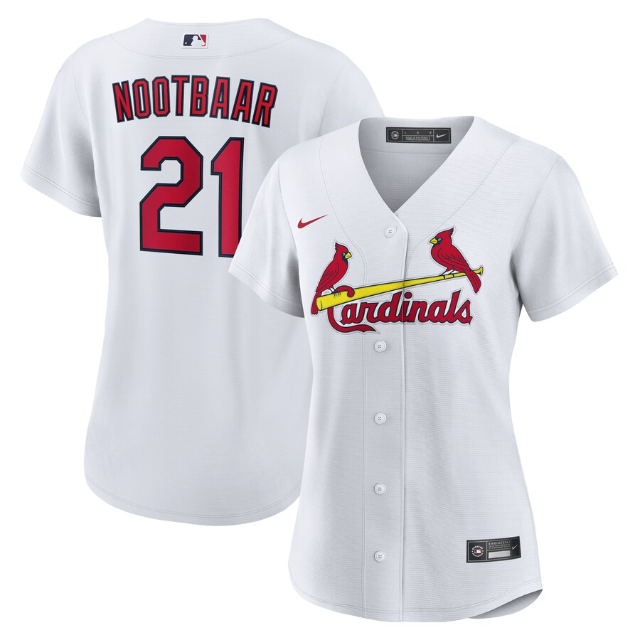 Women's St. Louis Cardinals Lars Nootbaar Nike White Home Replica Jersey - ujerseystore