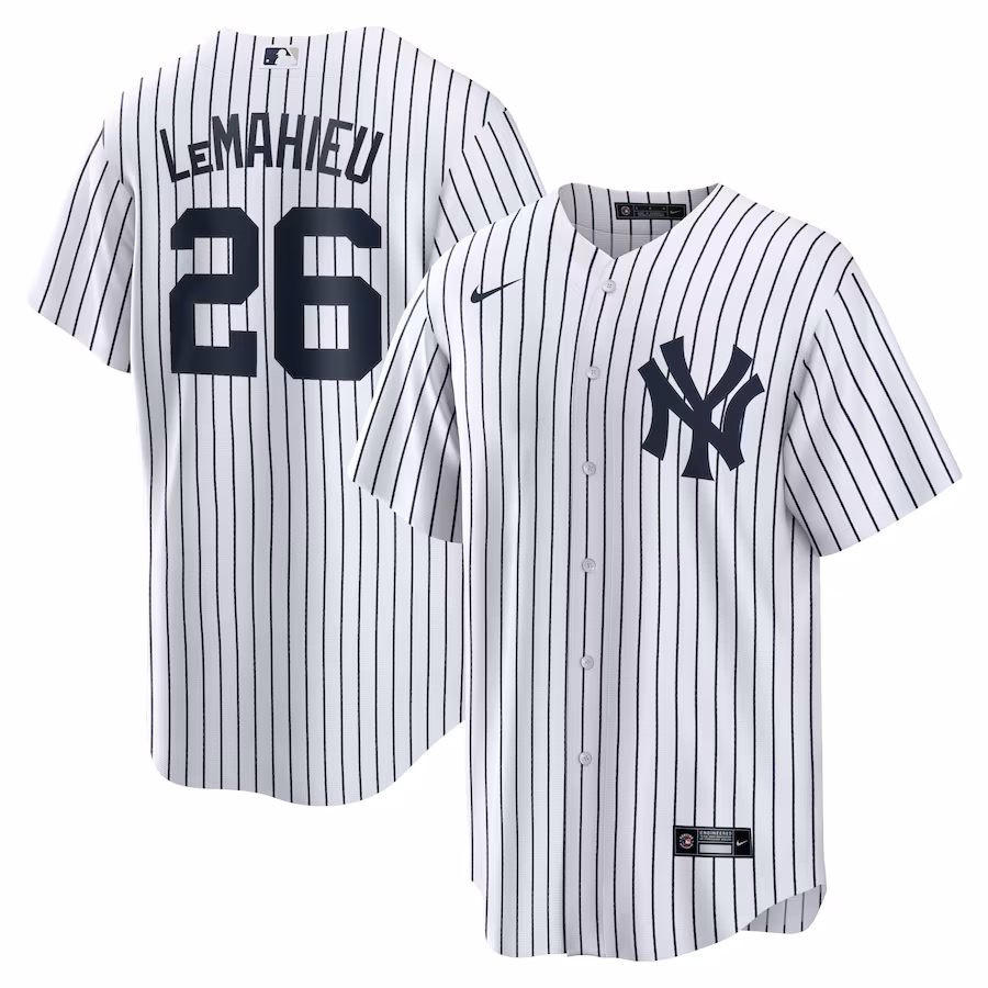 Men's New York Yankees DJ LeMahieu Nike White Home Replica Jersey - ujerseystore