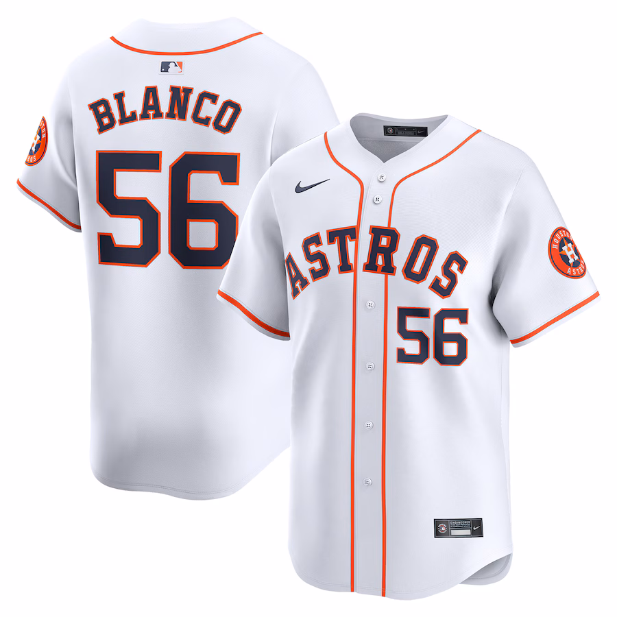 Youth Houston Astros Ronel Blanco Nike White Home Limited Player Jersey - ujerseystore