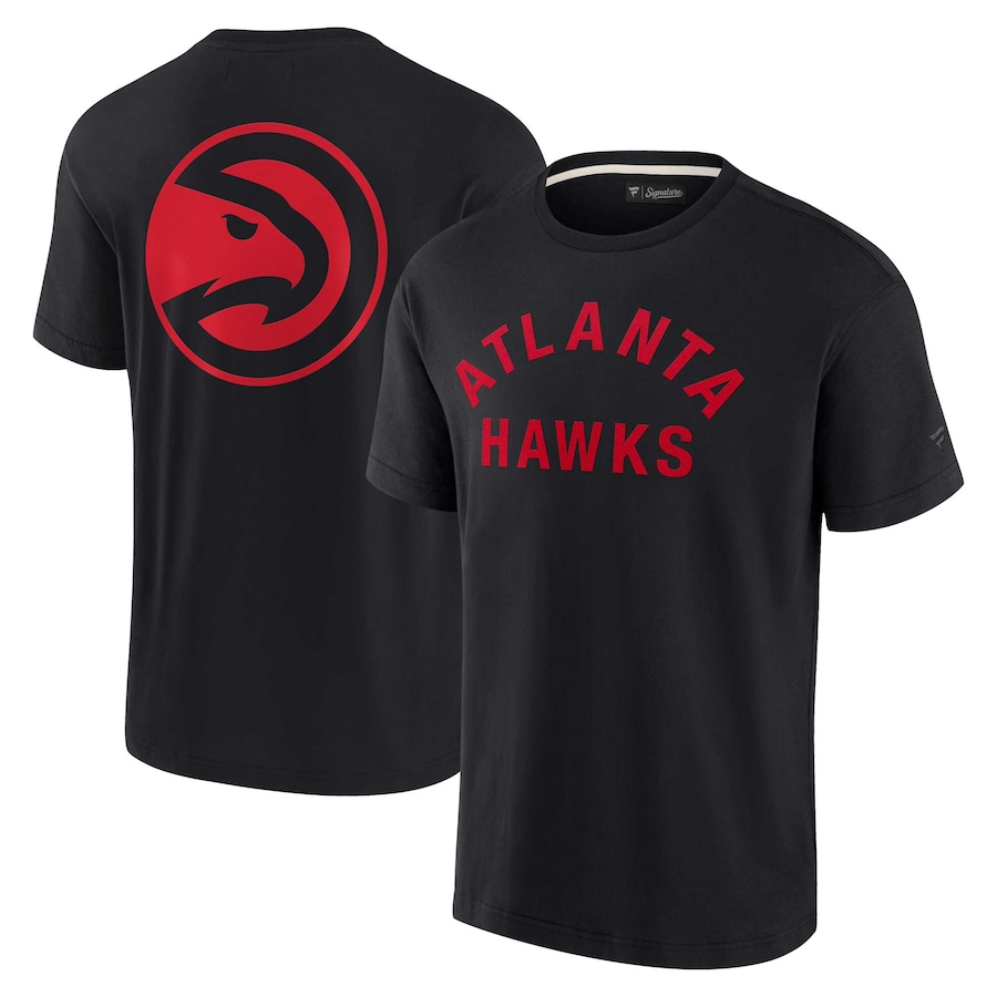 Unisex Atlanta Hawks Fanatics Black Elements Super Soft Short Sleeve T-Shirt - ujerseystore