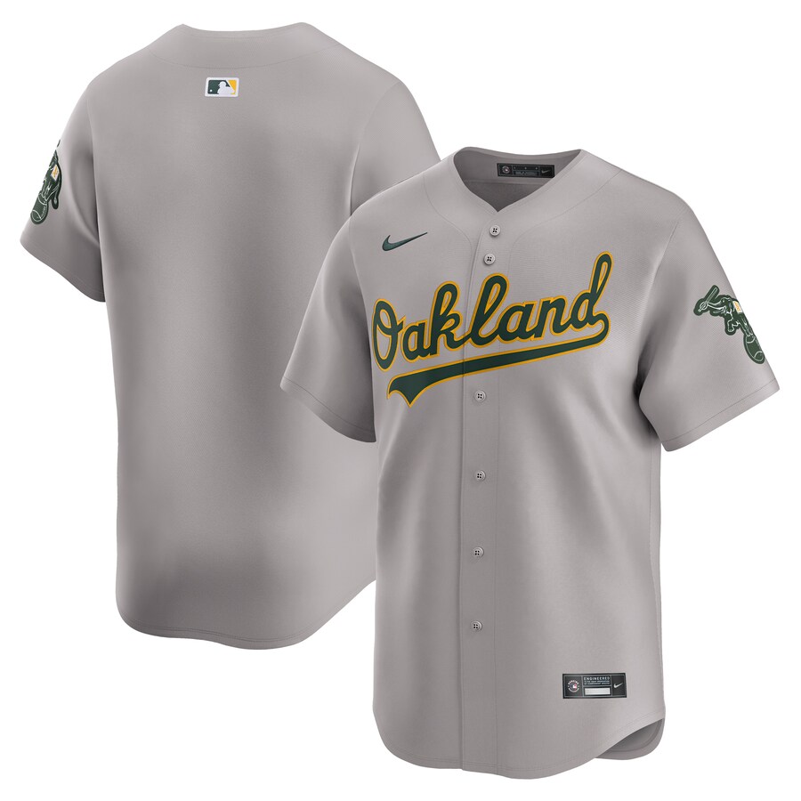 Men's Oakland Athletics  Nike Gray Away Limited Jersey - ujerseystore