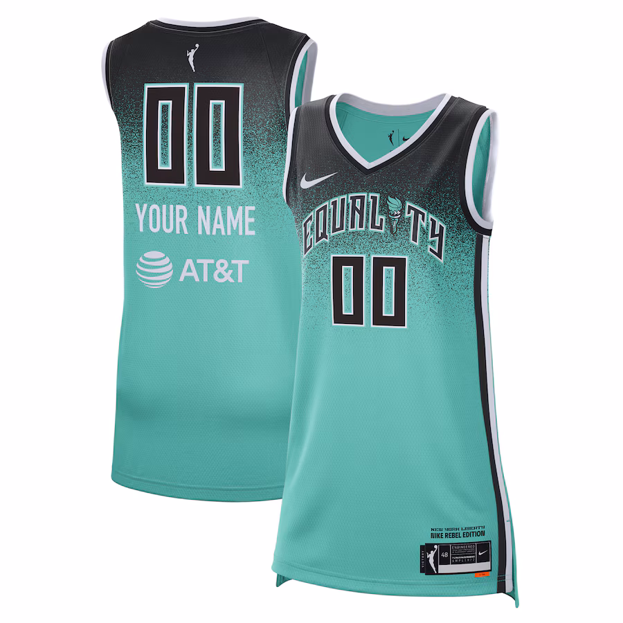 Unisex New York Liberty Nike Mint 2023 Rebel Edition Custom Victory Player Jersey - ujerseystore