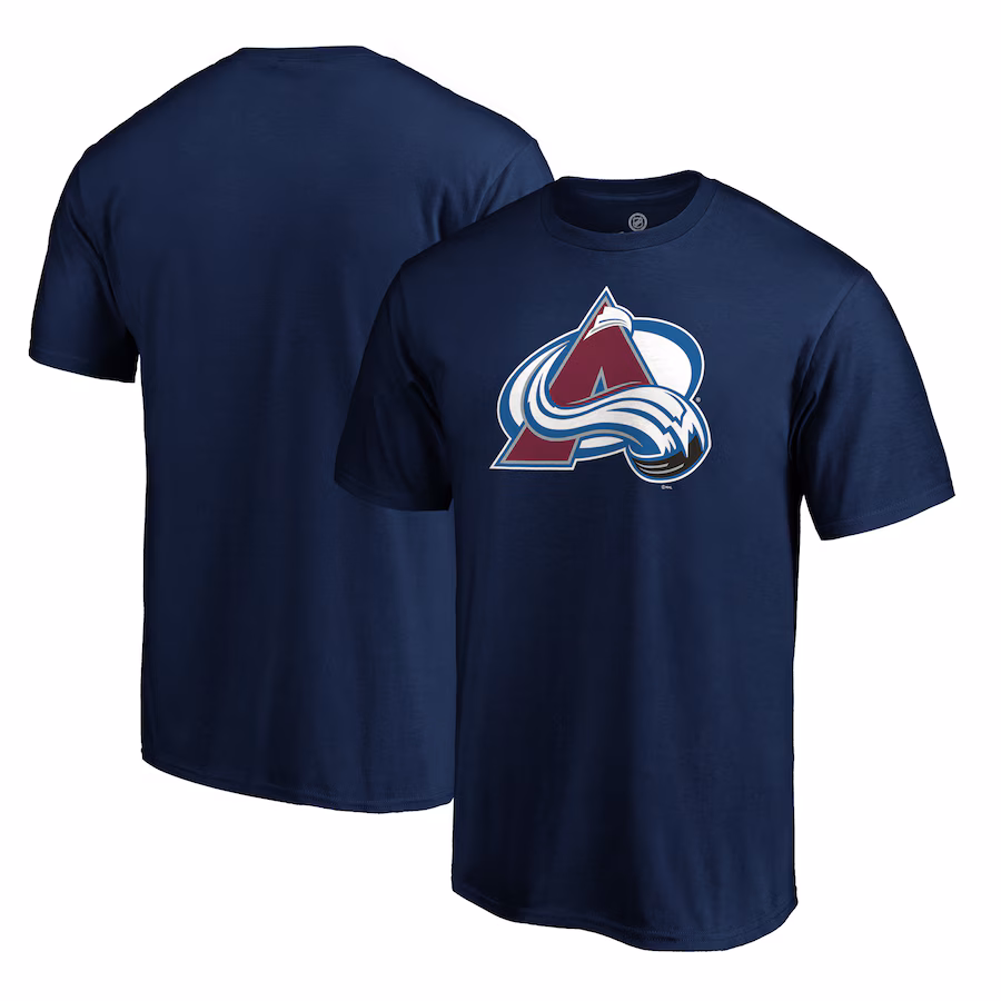 Men's Colorado Avalanche Navy Logo T-Shirt - ujerseystore