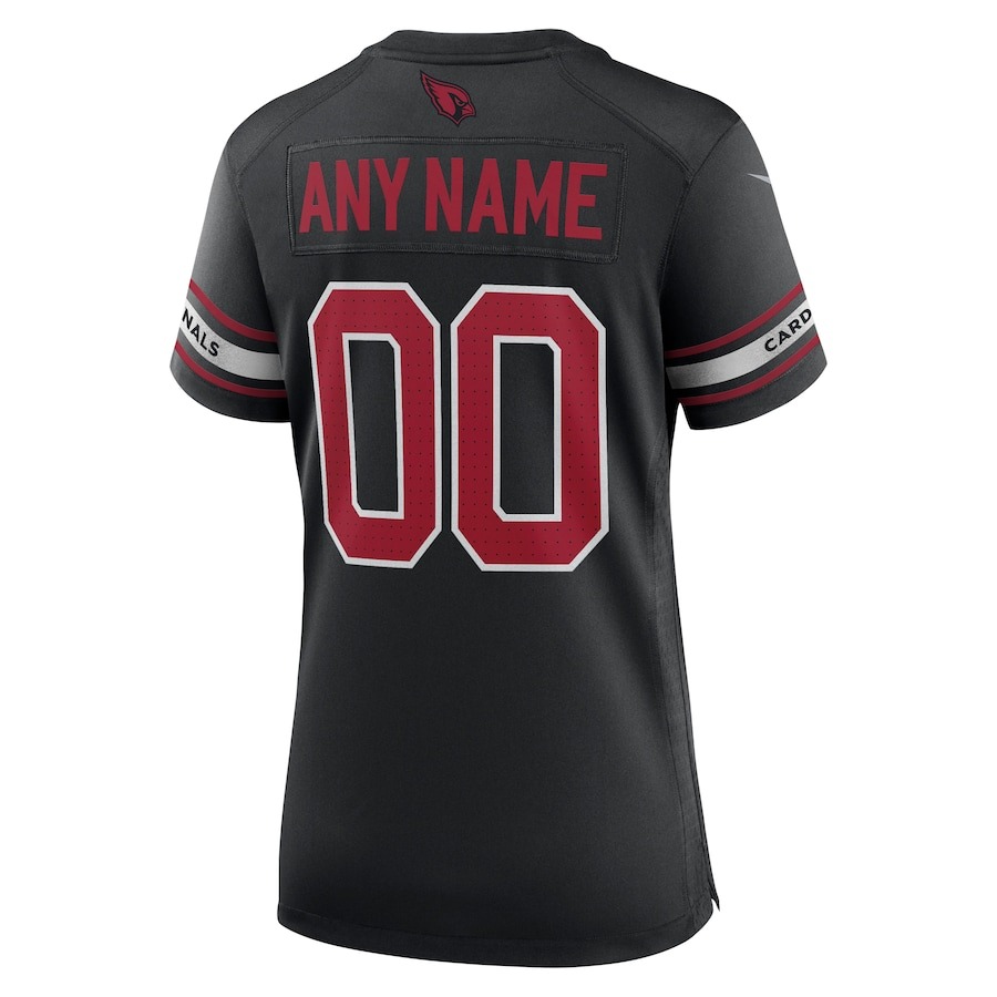 Women's Arizona Cardinals Nike Black Alternate Custom Game Jersey - ujerseystore