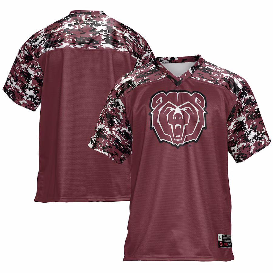 Men's GameDay Greats Maroon Missouri State University Bears Football Jersey - ujerseystore