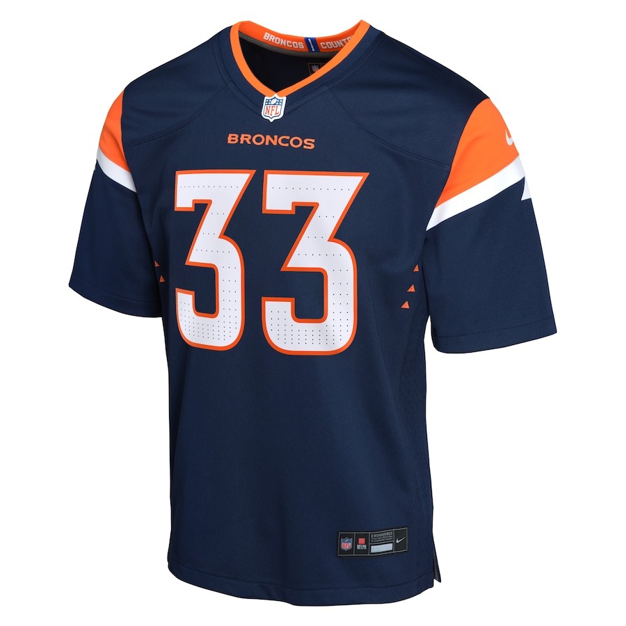 Youth Denver Broncos Javonte Williams Nike Navy Alternate Game Jersey - ujerseystore