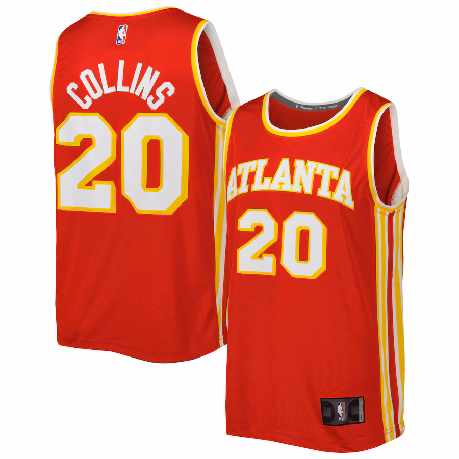 Men's Atlanta Hawks John Collins Fanatics Red Fast Break Player Jersey - Icon Edition - ujerseystore