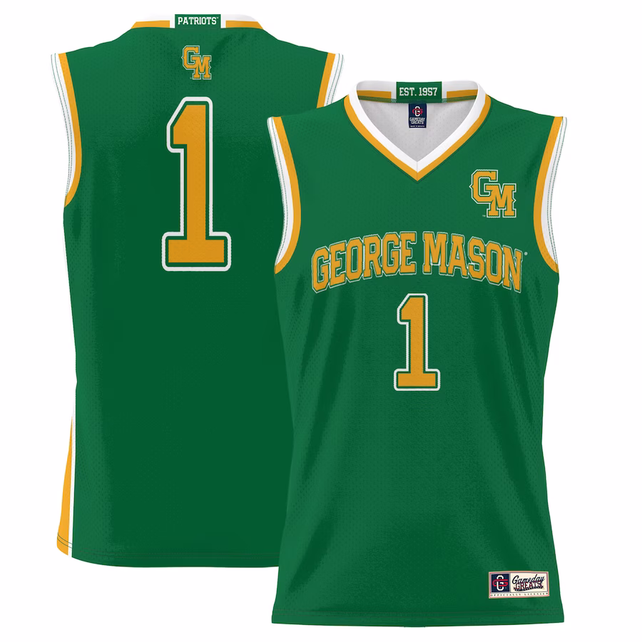 #1  George Mason Patriots GameDay Greats  Lightweight Basketball Jersey - Green - ujerseystore
