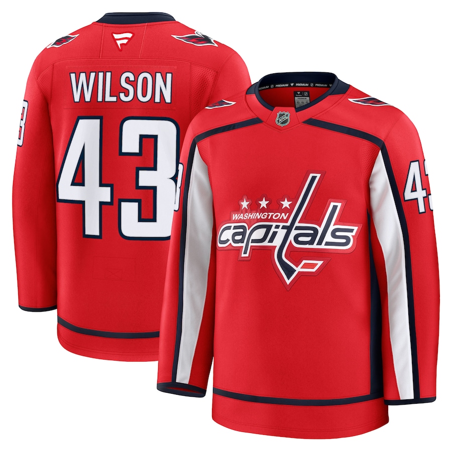 Men's Washington Capitals Tom Wilson Fanatics Red Home Premium Jersey - ujerseystore
