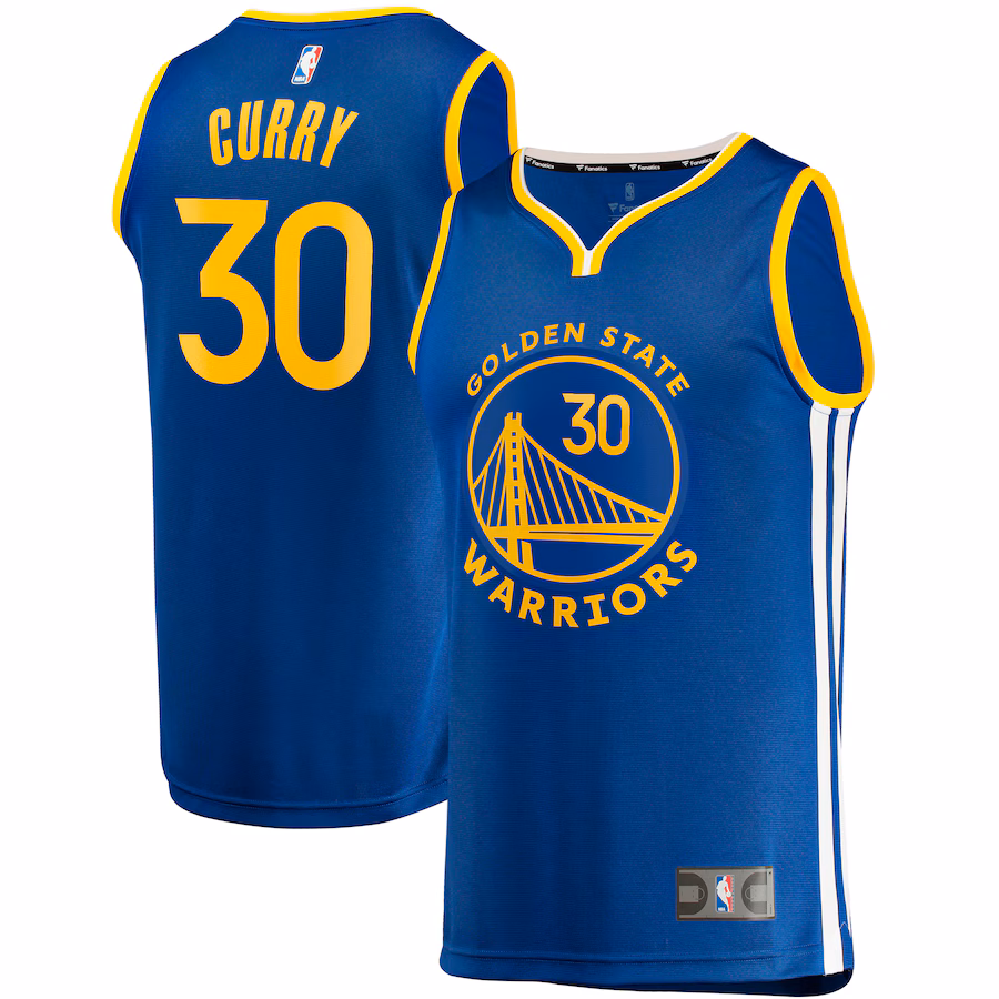 Youth Golden State Warriors Stephen Curry Fanatics Royal Fast Break Replica Jersey - Icon Edition - ujerseystore