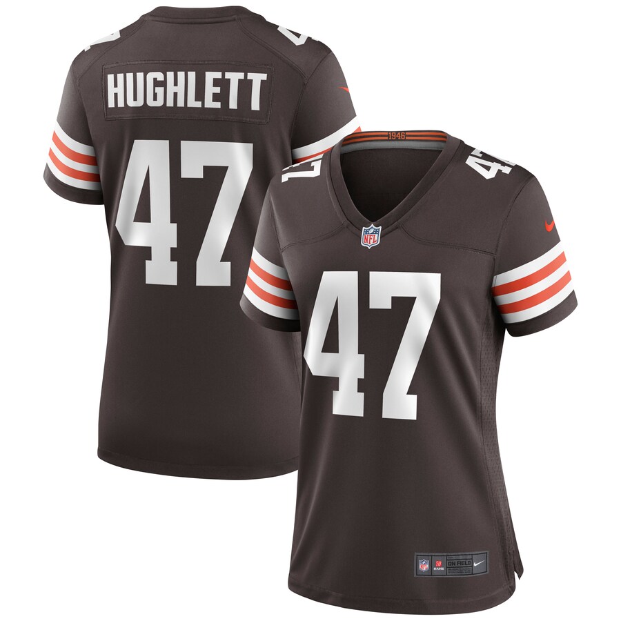 Women's Cleveland Browns Charley Hughlett Nike Brown Game Jersey - ujerseystore