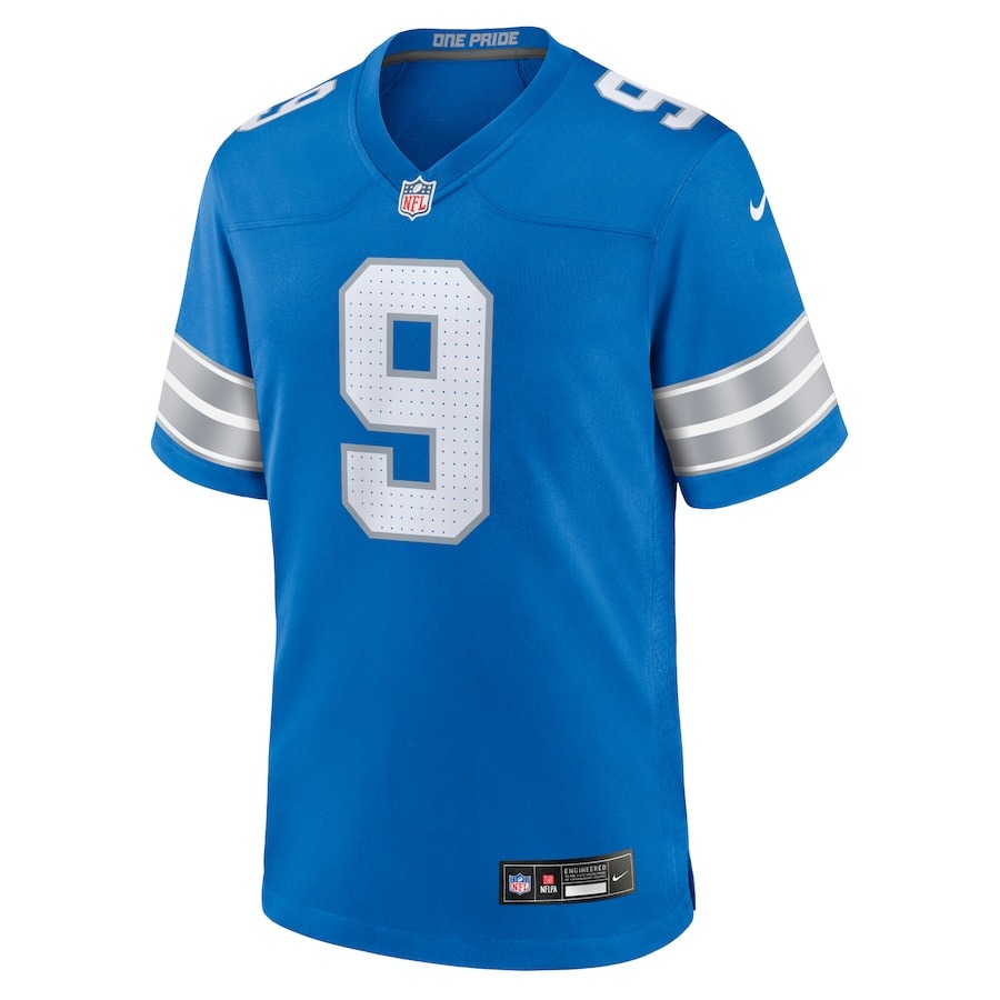 Men's Detroit Lions Jameson Williams Nike Blue Game Jersey - ujerseystore