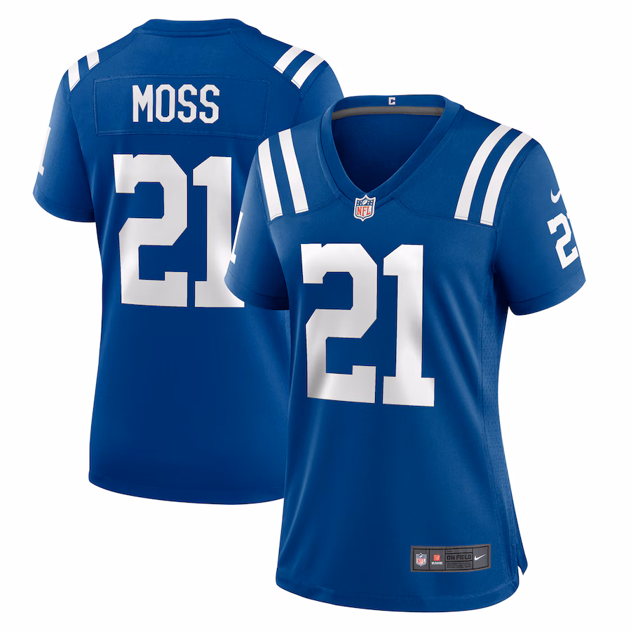 Women's Indianapolis Colts Zack Moss Nike Royal Game Player Jersey - ujerseystore