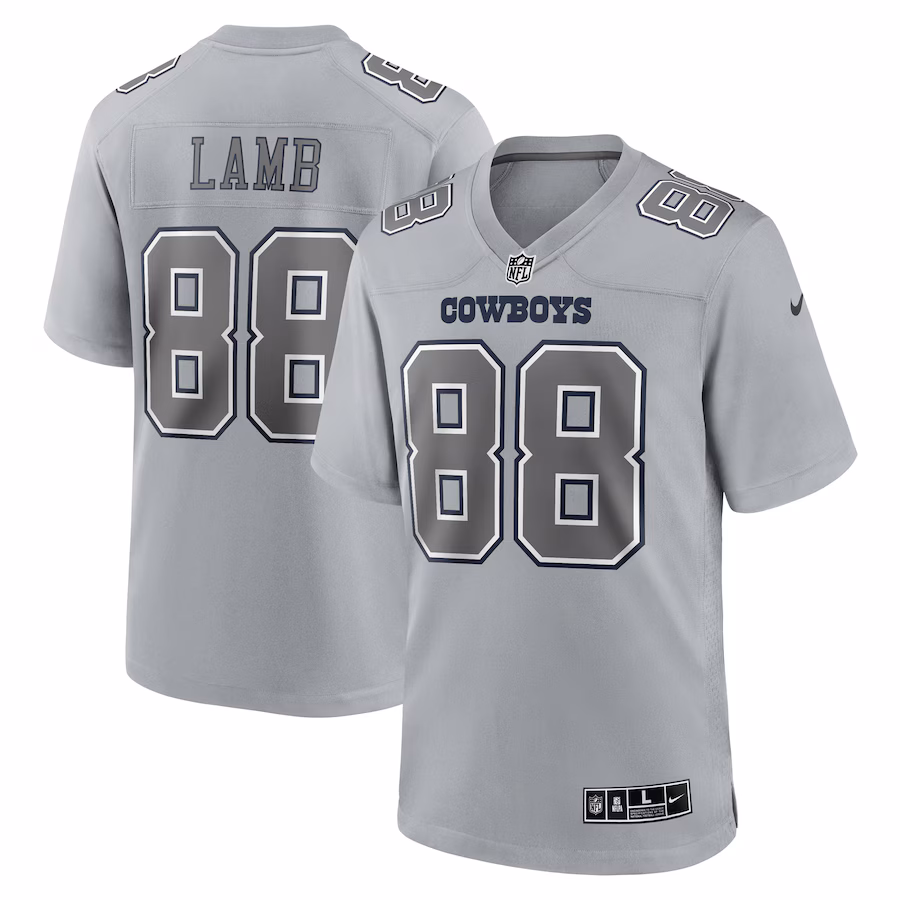 Men's Dallas Cowboys CeeDee Lamb Nike Gray Atmosphere Fashion Game Jersey - ujerseystore