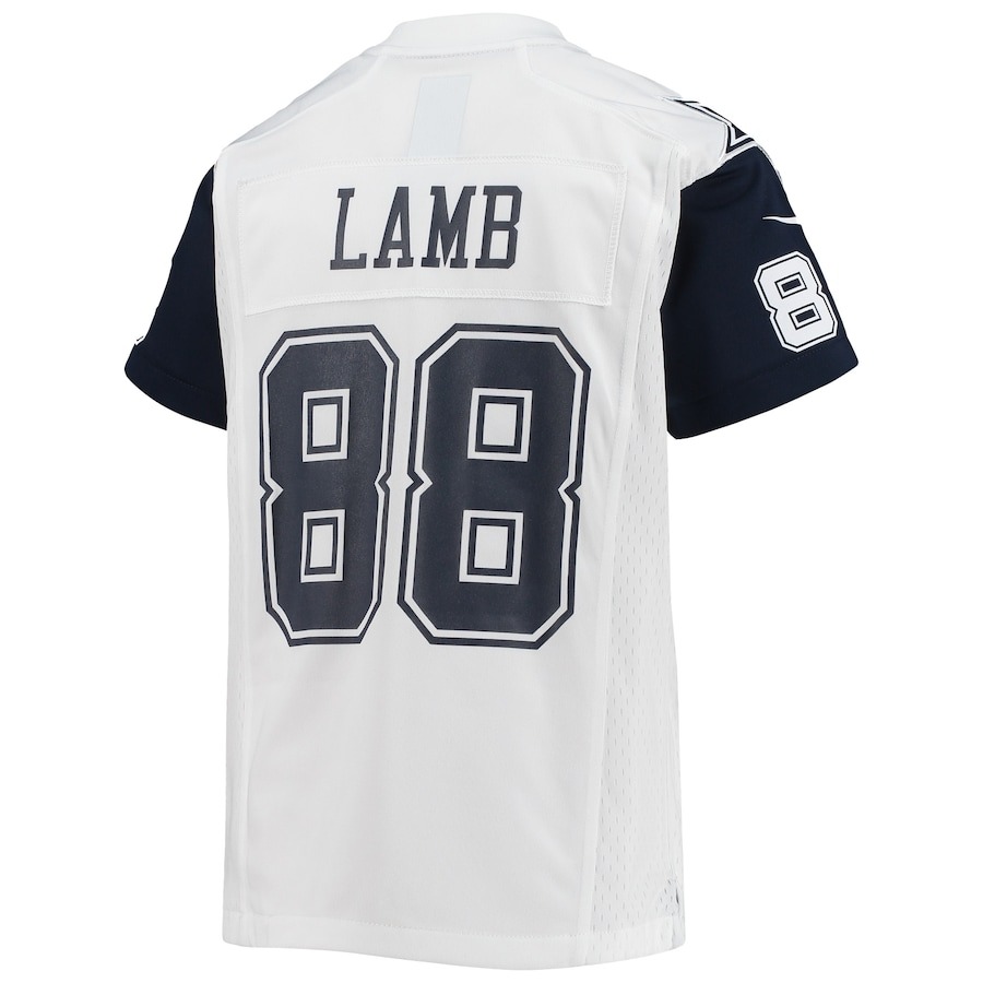 Youth Dallas Cowboys CeeDee Lamb Nike White Alternate Game Jersey - ujerseystore