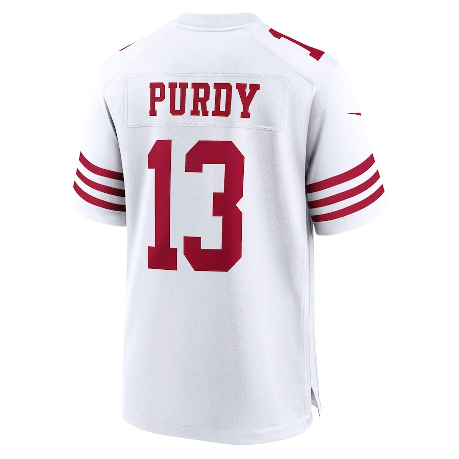 Men's San Francisco 49ers Brock Purdy Nike White Game Player Jersey - ujerseystore