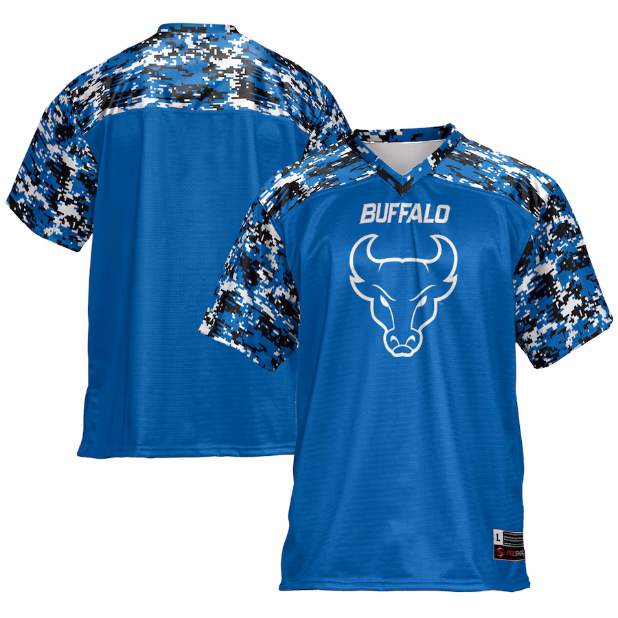 Men's GameDay Greats Royal Buffalo Bulls Football Jersey - ujerseystore