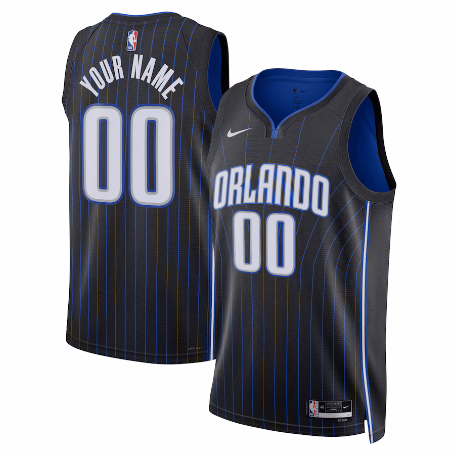 Unisex Orlando Magic Nike Black Swingman Custom Jersey - Icon Edition - ujerseystore