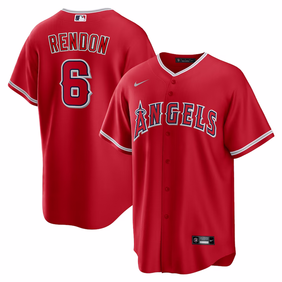 Men's Los Angeles Angels Anthony Rendon Nike Red Alternate Replica Player Name Jersey - ujerseystore