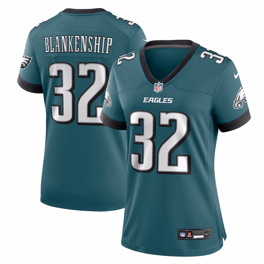 Women's Philadelphia Eagles Reed Blankenship Nike Midnight Green Team Game Jersey - ujerseystore