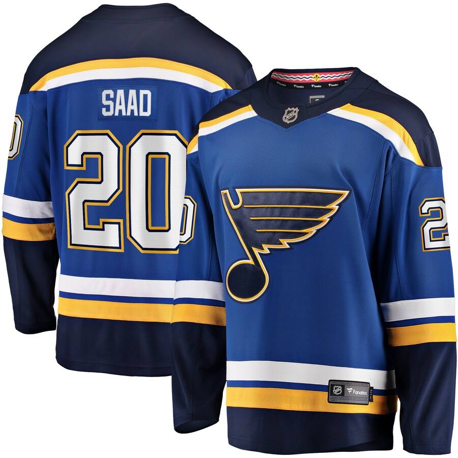 Men's St. Louis Blues Brandon Saad Fanatics Branded Blue Home Breakaway Player Jersey - ujerseystore