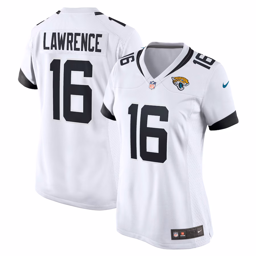 Women's Jacksonville Jaguars Trevor Lawrence Nike White Game Jersey - ujerseystore