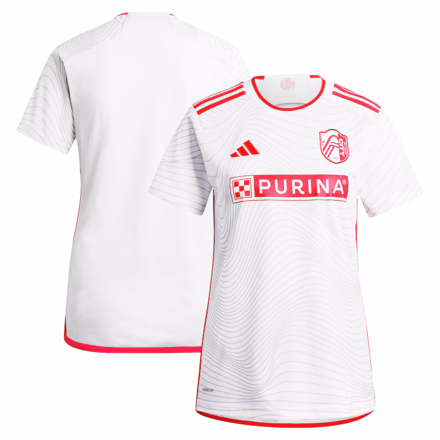 Women's St. Louis City SC  adidas White 2024 The Confluence Kit Replica Jersey - ujerseystore