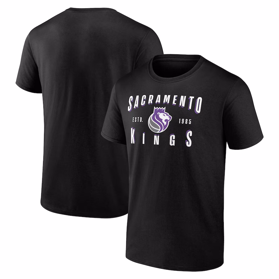 Men's Sacramento Kings Fanatics Black Competition T-Shirt - ujerseystore