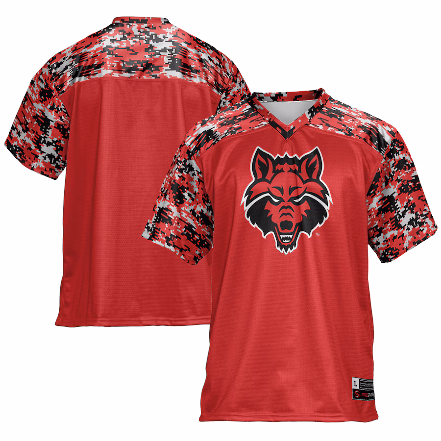 Men's GameDay Greats Scarlet Arkansas State Red Wolves Football Jersey - ujerseystore