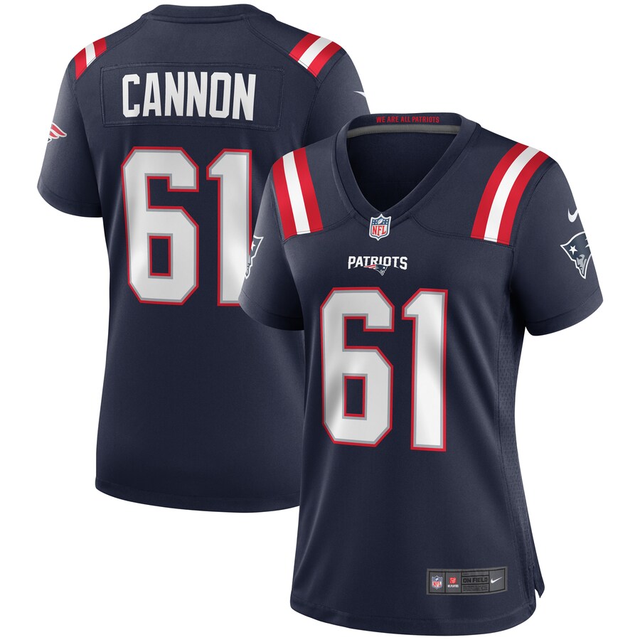 Women's New England Patriots Marcus Cannon Nike Navy Game Jersey - ujerseystore