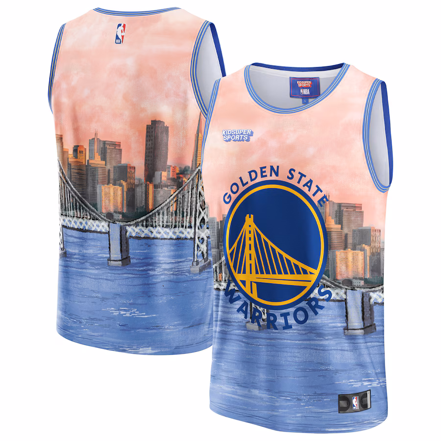 Unisex Golden State Warriors NBA & KidSuper Studios by Fanatics Blue Hometown Jersey - ujerseystore