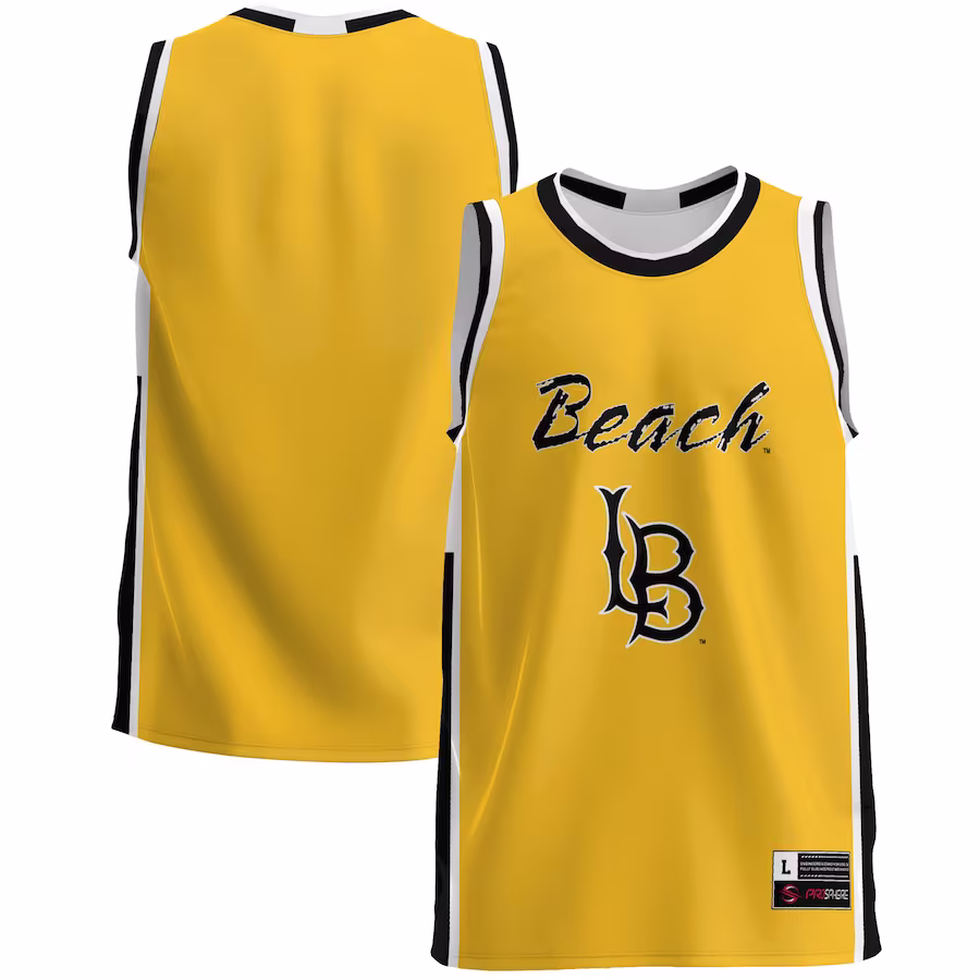 Cal State Long Beach The Beach GameDay Greats  Lightweight Basketball Jersey - Gold - ujerseystore