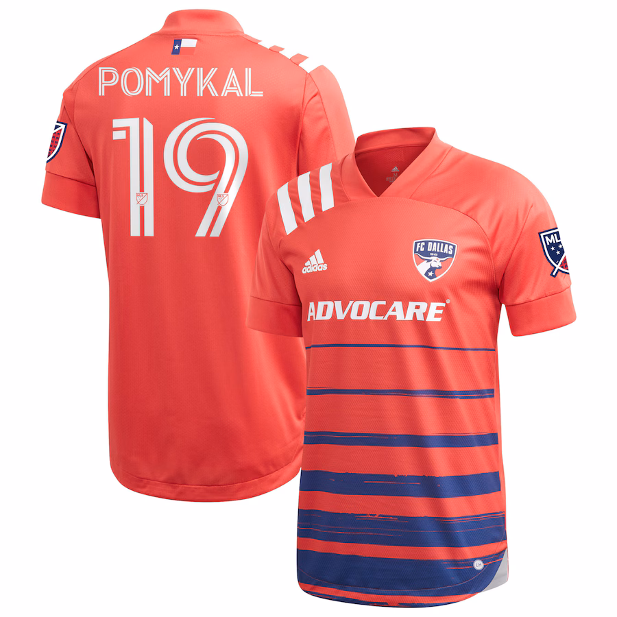 Men's FC Dallas Paxton Pomykal adidas Red 2020 Legacy EQT Authentic Jersey - ujerseystore