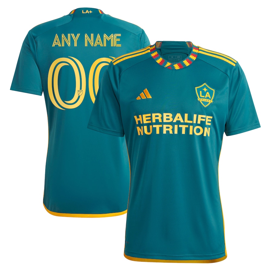 Men's LA Galaxy adidas Green 2023 LA Kit Replica Custom Jersey - ujerseystore