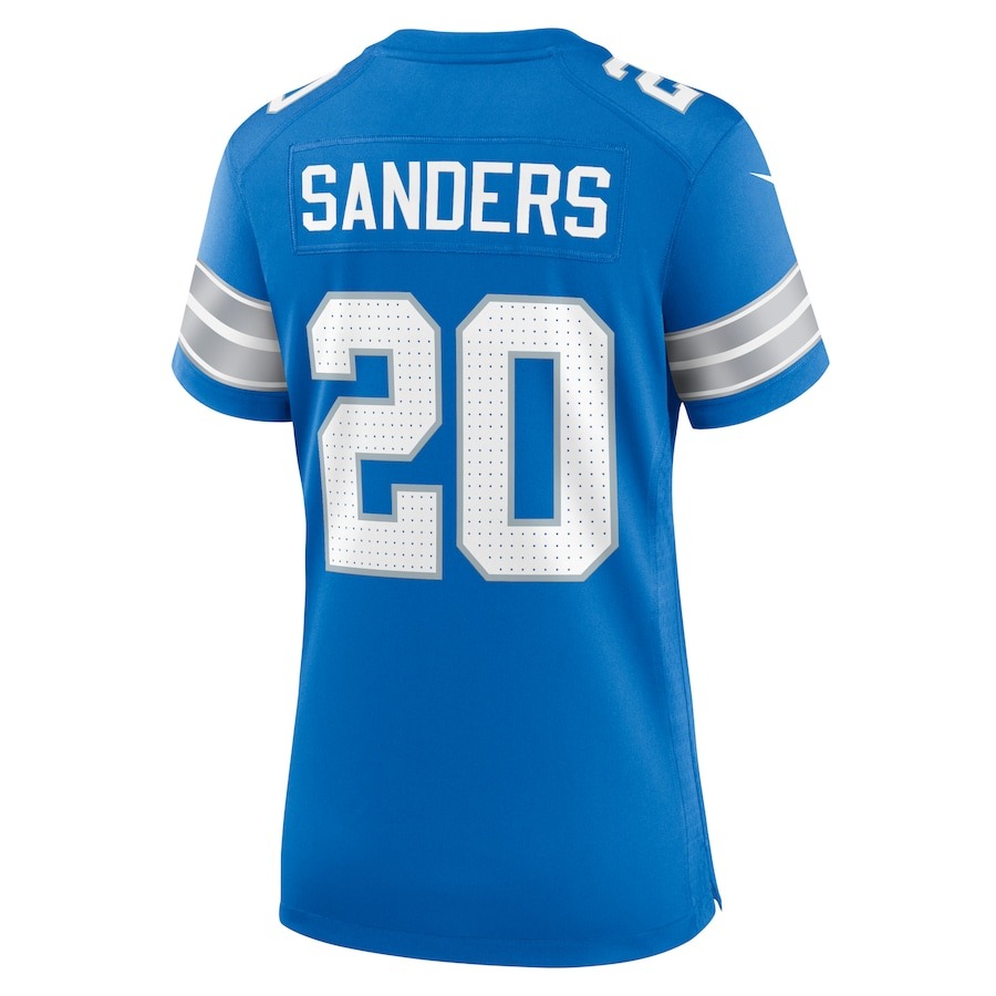 Women's Detroit Lions Barry Sanders Nike Blue Retired Player Game Jersey - ujerseystore