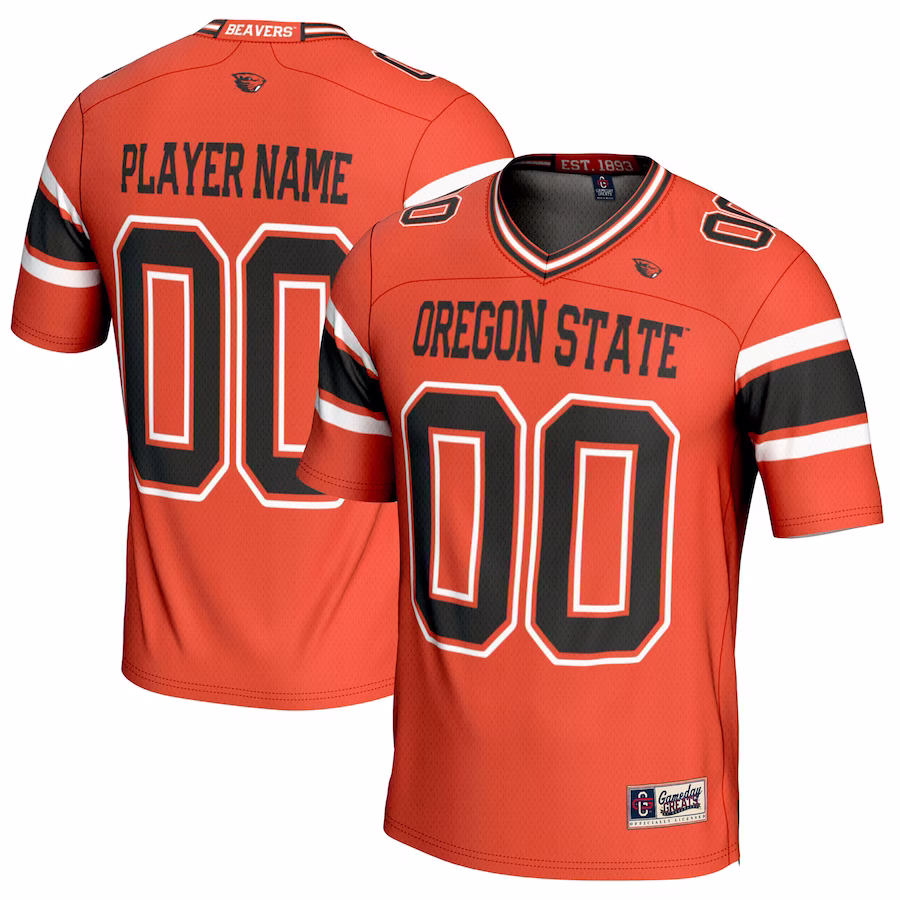 Oregon State Beavers GameDay Greats Youth NIL Pick-A-Player Football Jersey - Orange - ujerseystore