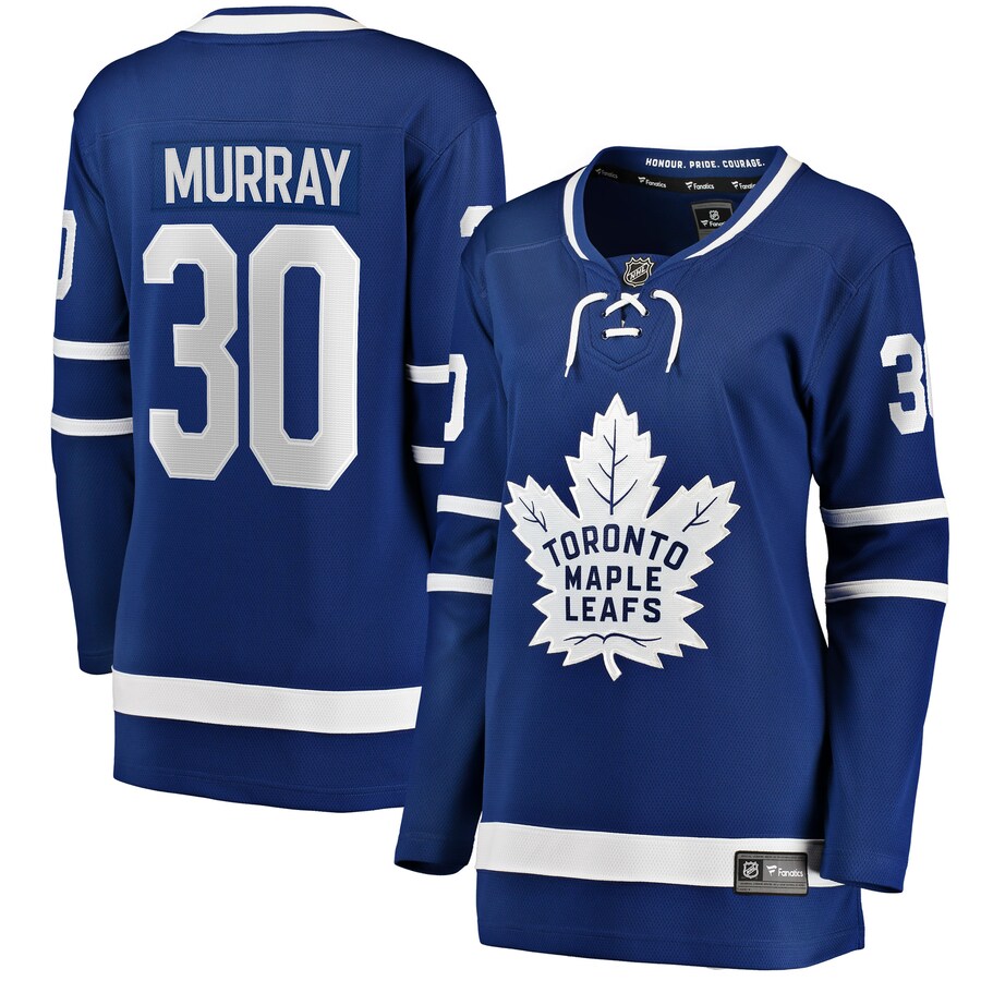 Women's Toronto Maple Leafs Matt Murray Fanatics Branded Blue Home Breakaway Player Jersey - ujerseystore