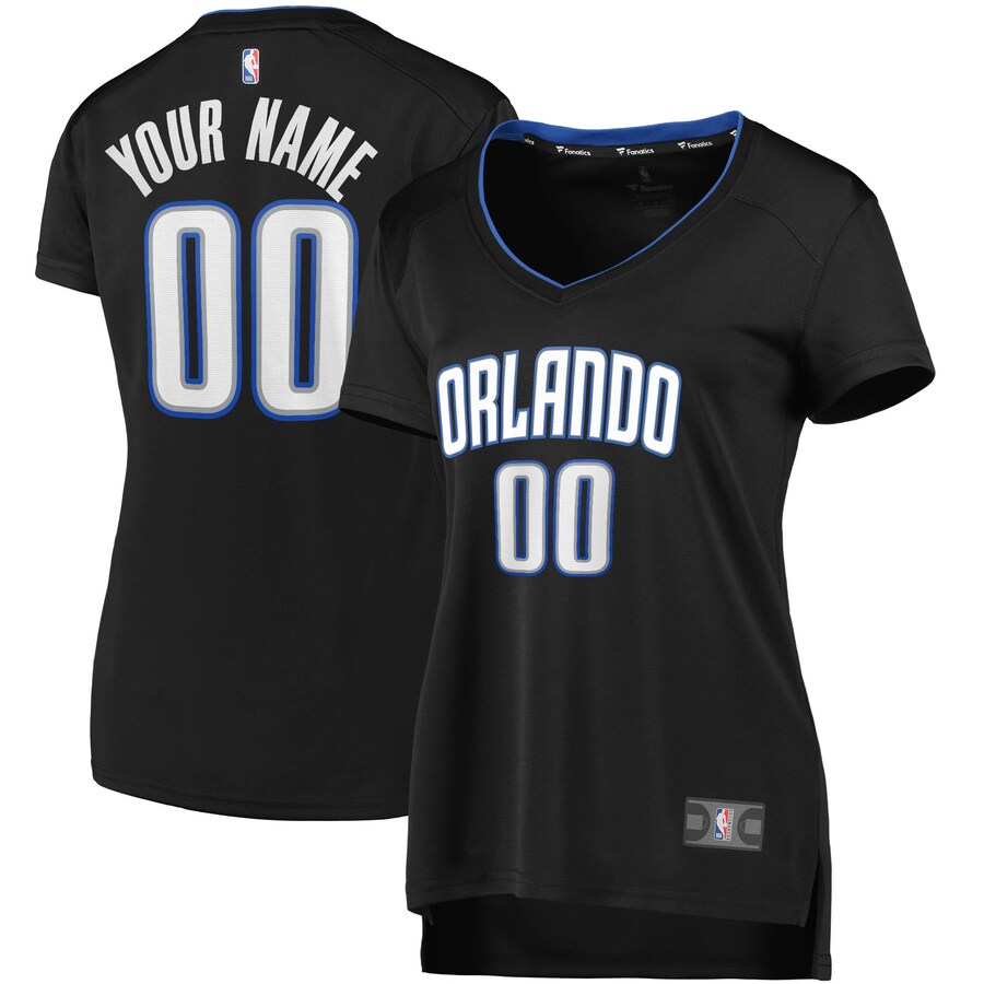 Women's Orlando Magic Fanatics Black Fast Break Replica Custom Jersey - Icon Edition - ujerseystore