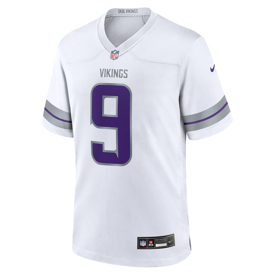 Men's Minnesota Vikings J.J. McCarthy Nike White Alternate Game Player Jersey - ujerseystore