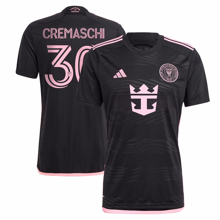 Men's Inter Miami CF Benjamin Cremaschi adidas Black 2024 La Noche Replica Player Jersey - ujerseystore