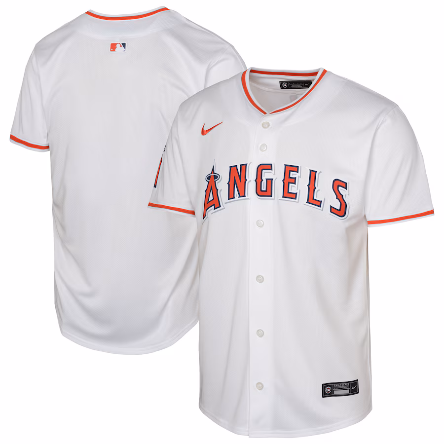 Youth Los Angeles Angels Nike White Home Limited Baseball Jersey - ujerseystore