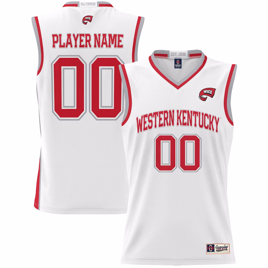 Western Kentucky Hilltoppers GameDay Greats Youth NIL Pick-A-Player Lightweight Basketball Jersey - White - ujerseystore