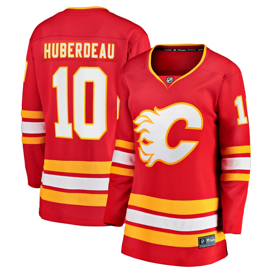 Women's Calgary Flames Jonathan Huberdeau Fanatics Branded Red Home Breakaway Player Jersey - ujerseystore