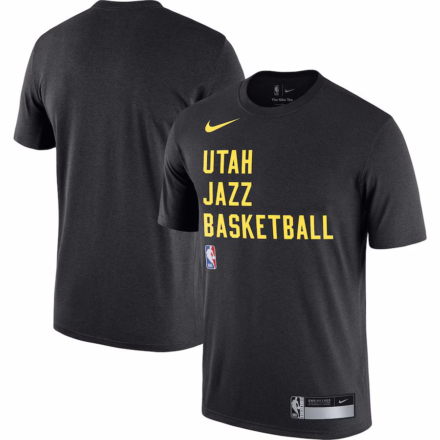 Men's Utah Jazz Nike Black 2023/24 Sideline Legend Performance Practice T-Shirt - ujerseystore