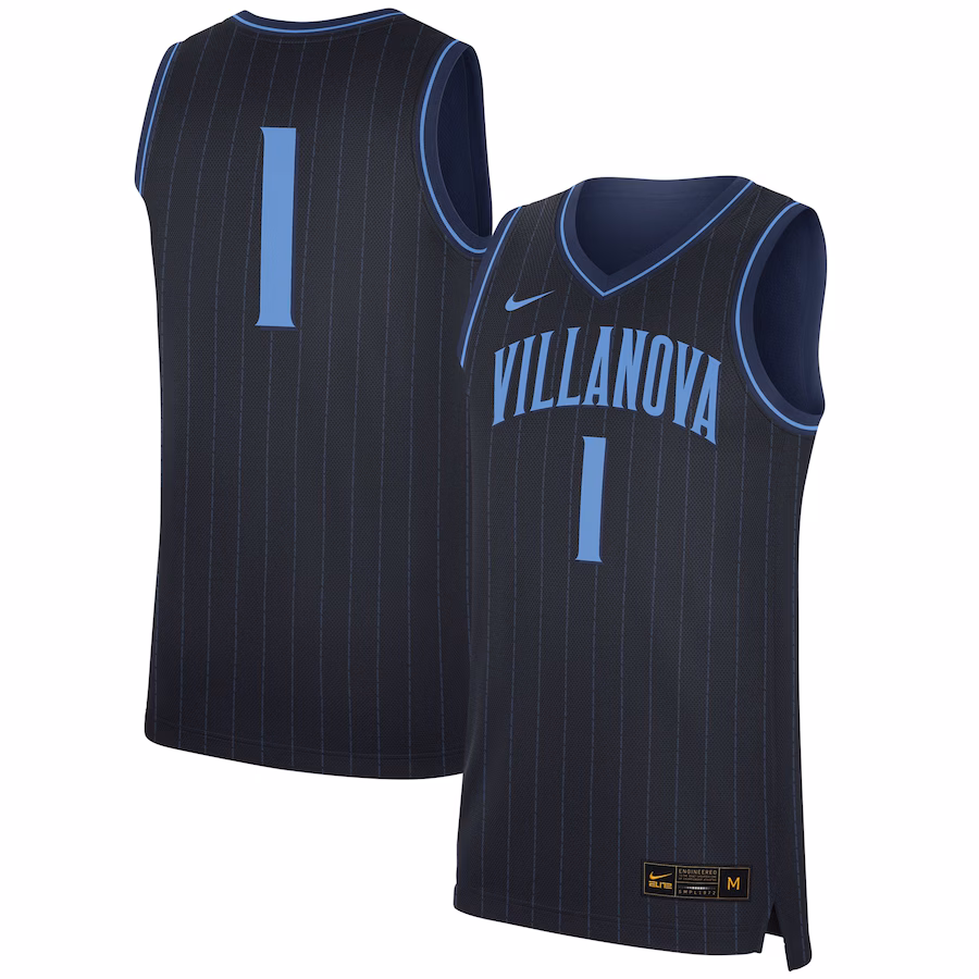 Men's Nike #1 Navy Villanova Wildcats Replica Jersey - ujerseystore
