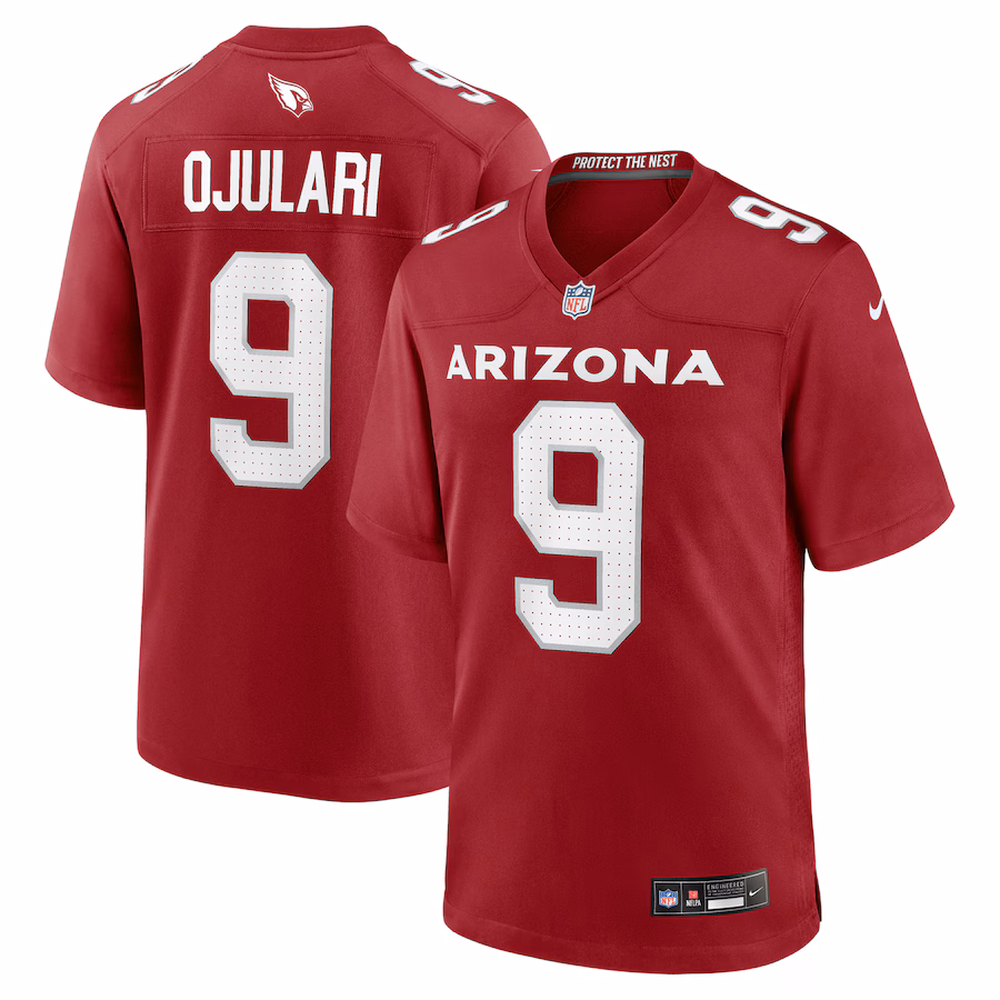 Men's Arizona Cardinals BJ Ojulari Nike Cardinal Team Game Jersey - ujerseystore