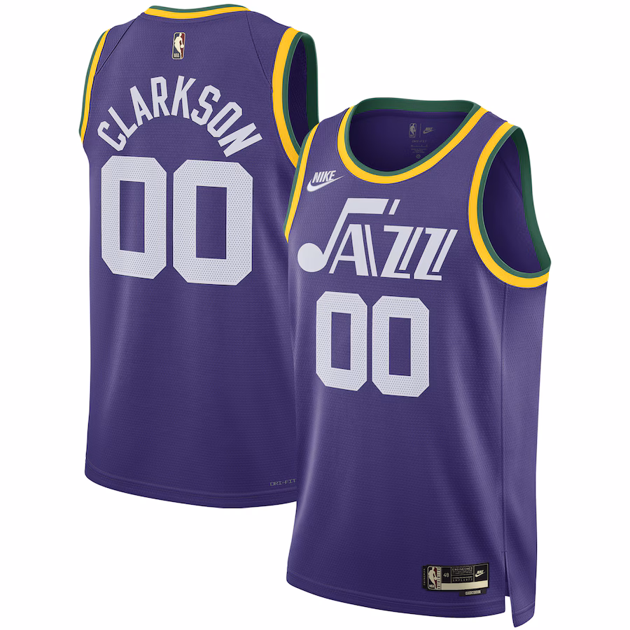 Unisex Utah Jazz Jordan Clarkson Nike Purple Swingman Replica Jersey - Classic Edition - ujerseystore