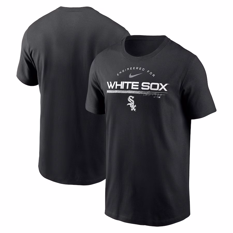Men's Chicago White Sox Nike Black Team Engineered Performance T-Shirt - ujerseystore